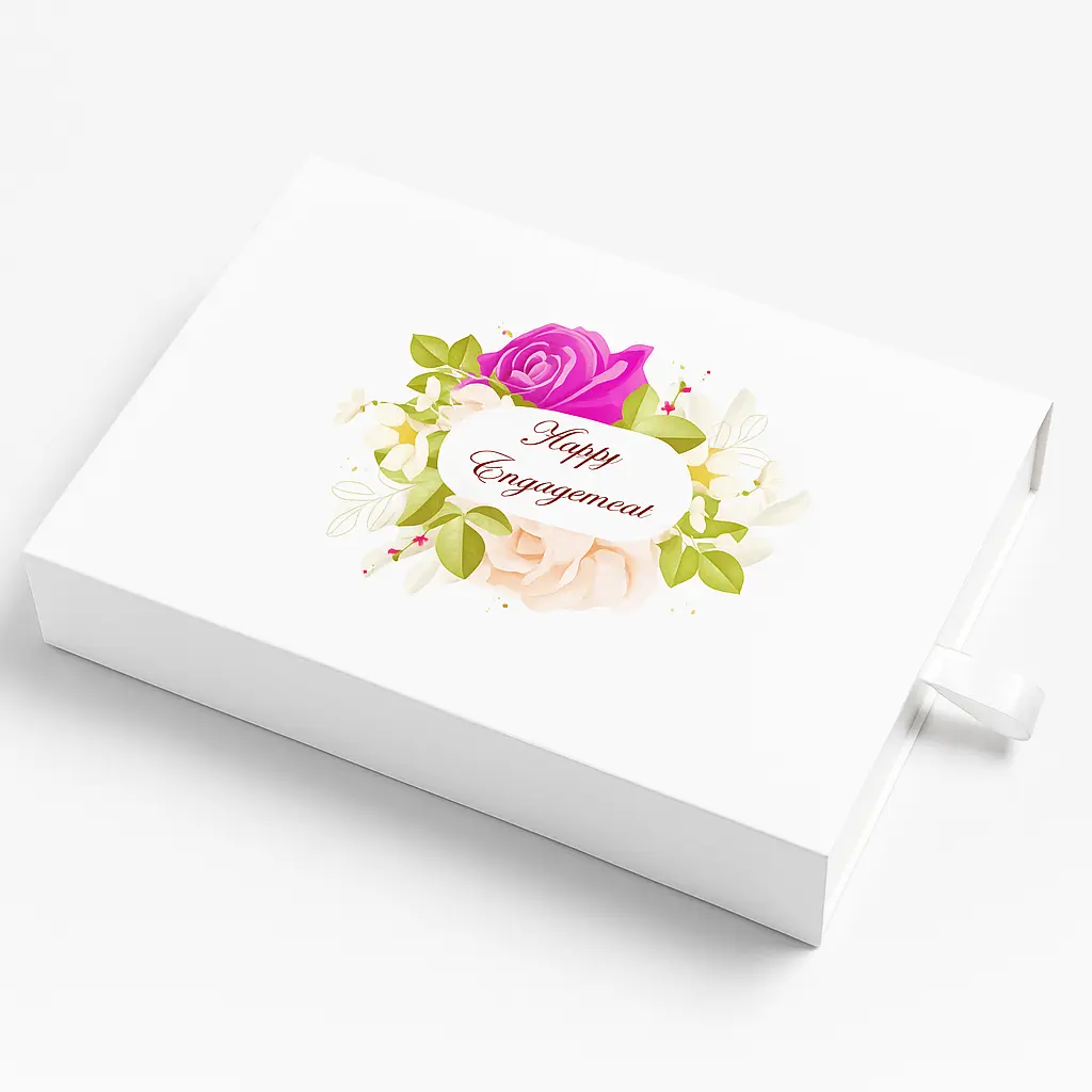 B16 04 (7.25''x1.5''x5.25'') Engagement Gift Box | Sweet Gift Box for 1/4kg