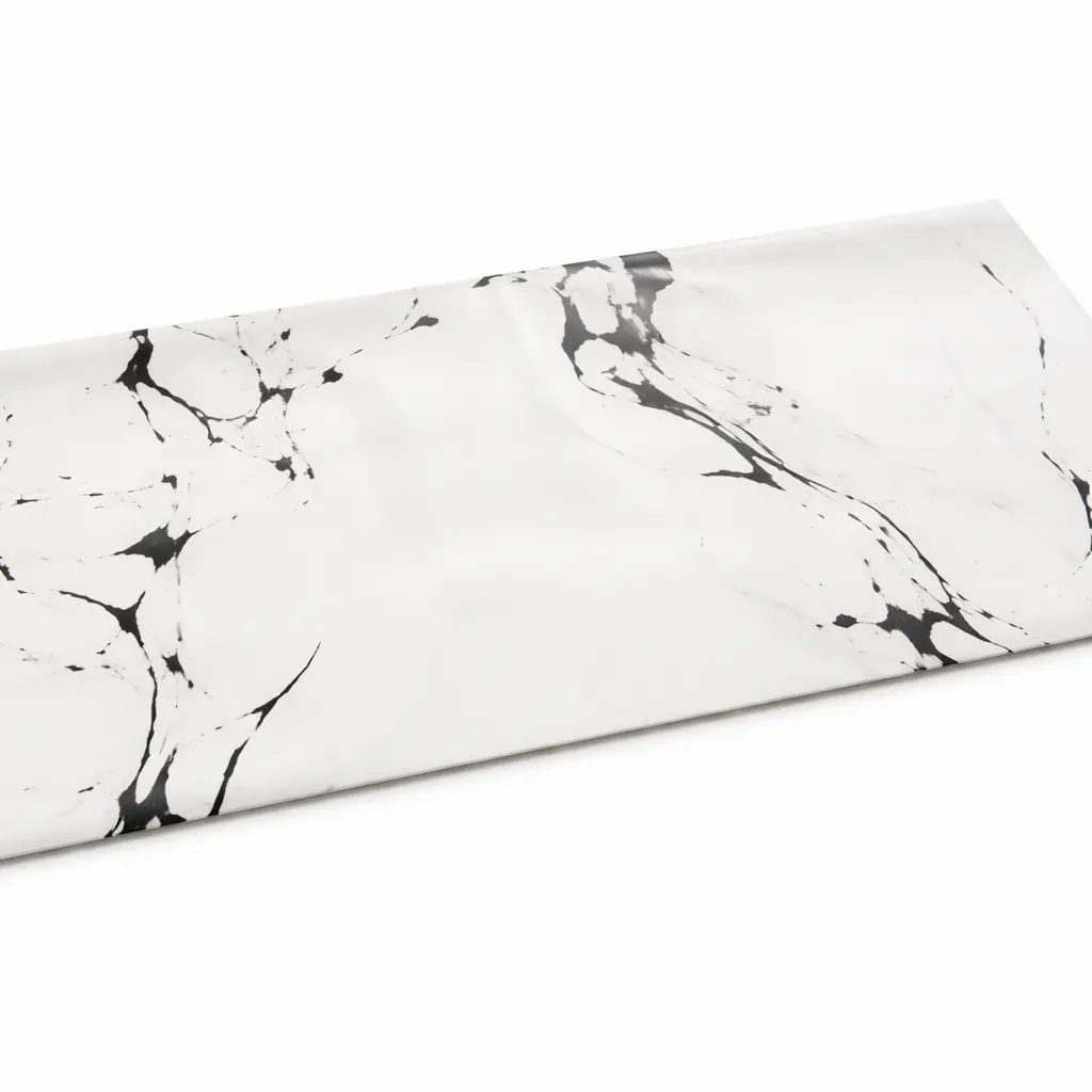 [W01NT04WHET] W01 04 - Luxury White & Black Marble Gift Wrapping Paper Sheets