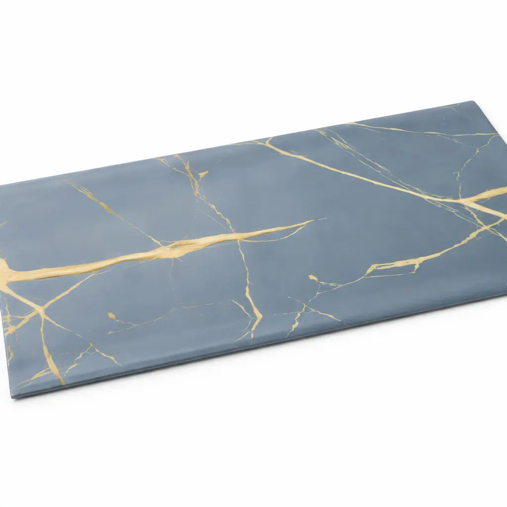 [W01NT06GRAY] W01 06 - Luxury Grey & Gold Marble Gift Wrapping Paper Sheets