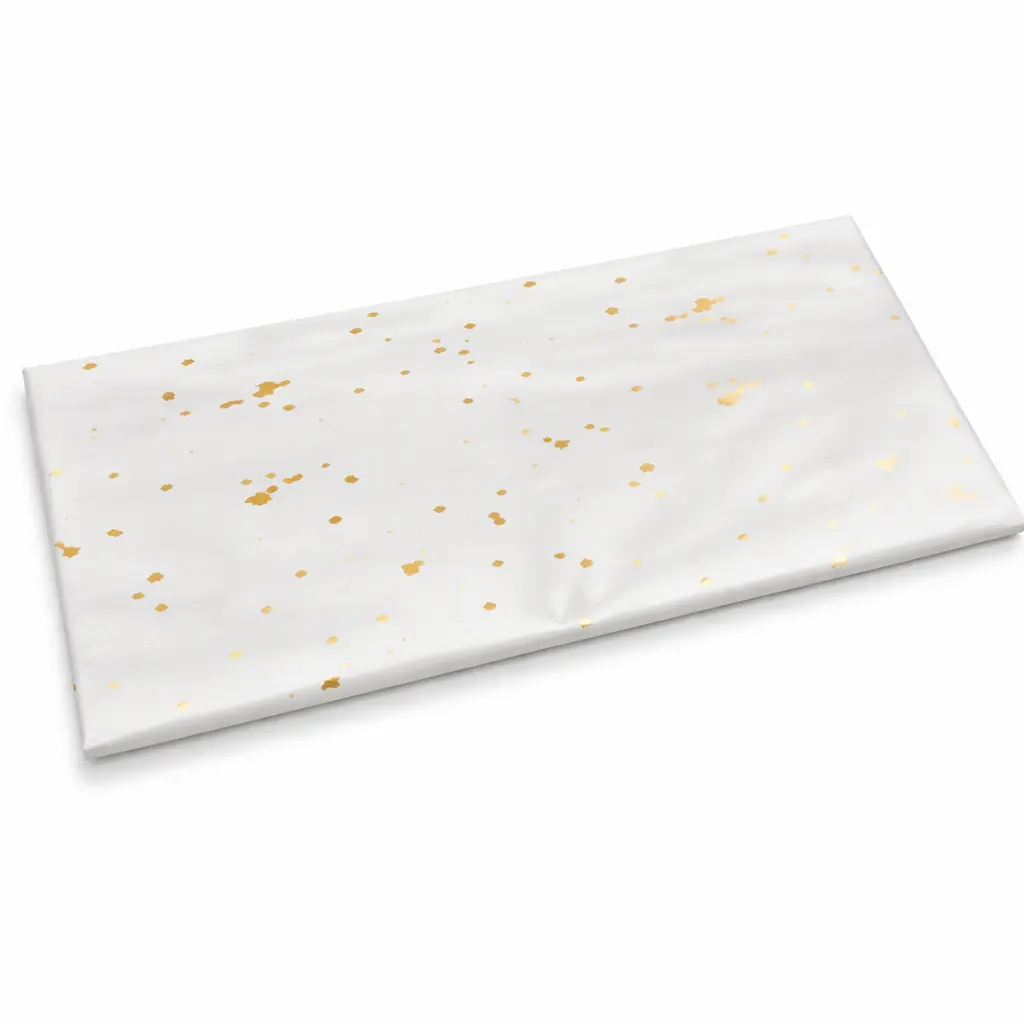 [W01NT11WHIT] W01 11 - Luxury White & Gold Speckled Gift Wrapping Paper Sheets
