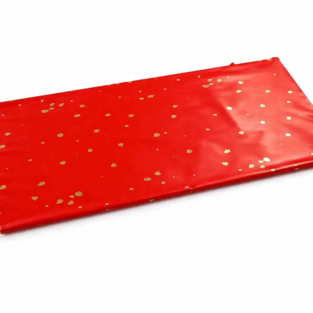 [W01NT009RED] W01 009 - Luxury Red & Gold Speckled Gift Wrapping Paper Sheets