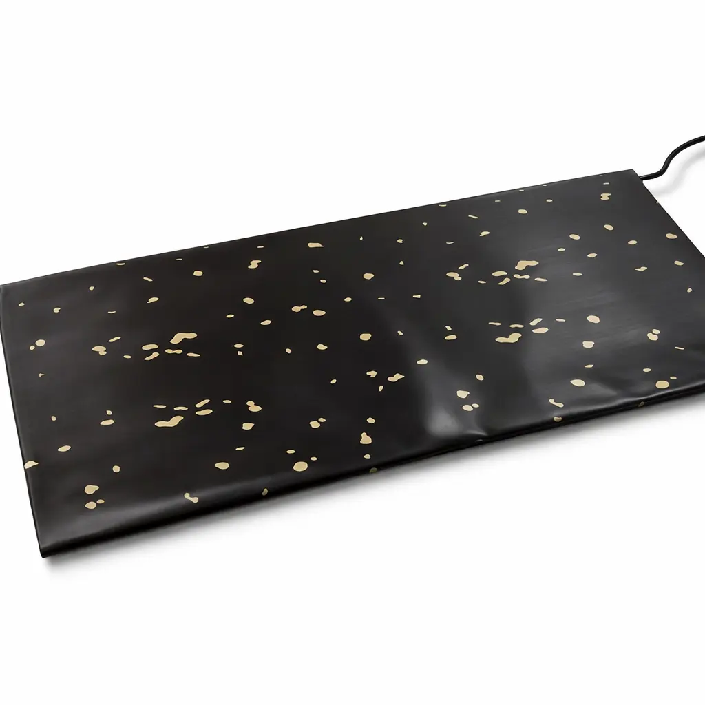 [W01NT12BLCK] W01 12 - Luxury Black & Gold Speckled Gift Wrapping Paper Sheets