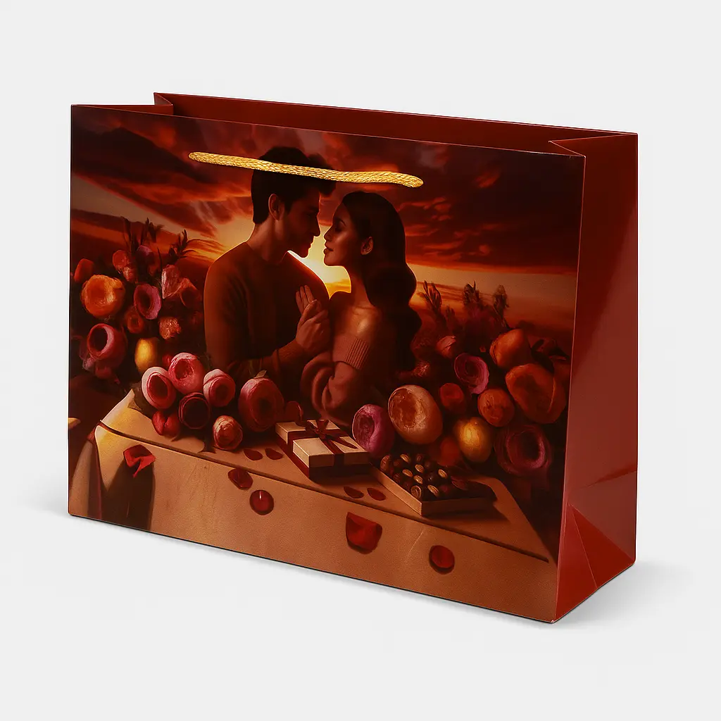 H29 10 (3.5"x10.5"x7") Romantic Gift Bag | Perfect for  Wedding, Engagement, Anniversary, Special Occasion Gifting, Valentine's Day