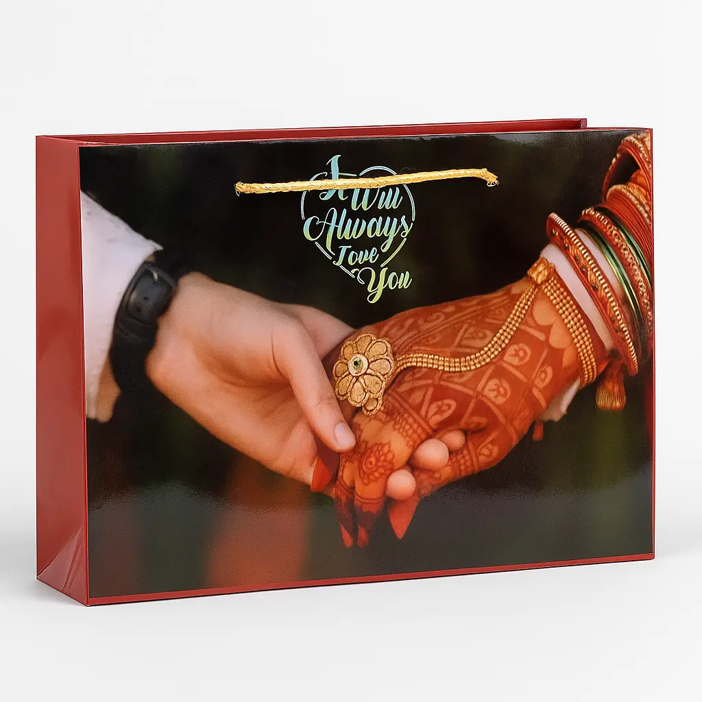 [H2912000000] H29 12 (3.5"x10.5"x7") Printed Gift Bag | Perfect for  Wedding, Engagement, Anniversary, Special Occasion Gifting, Valentine's Day