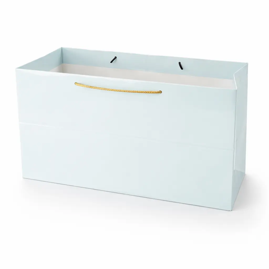 H07 04 (7"x14"x7") Blue Plain Gift Bag | Perfect for Apparel, Gift Sets and Special Occasion Presents