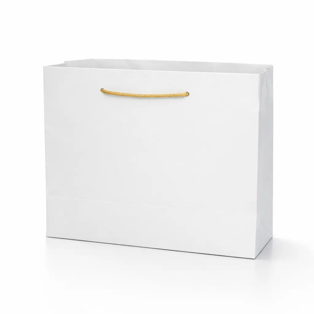 H03 20 (5.5"x7.5"x7.5") Plain White Gift Bag | Perfect for Birthday Gifts, Party Favors, Small Retail Items, Promotional Giveaways and Everyday Use