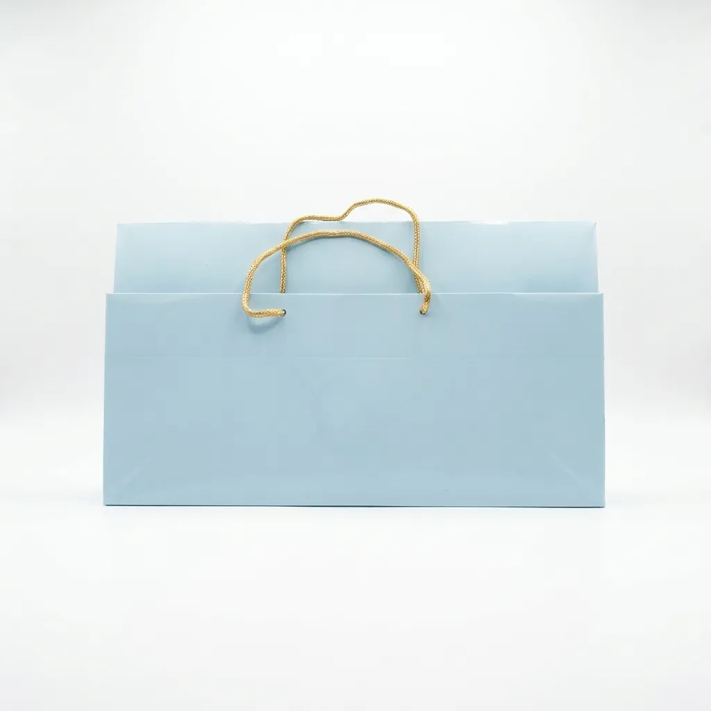 H09 06 (9.5"x17"x7") Plain Blue Gift Bag | Perfect for Apparel, Gift Sets, Wedding Favors, and Presentation Packaging