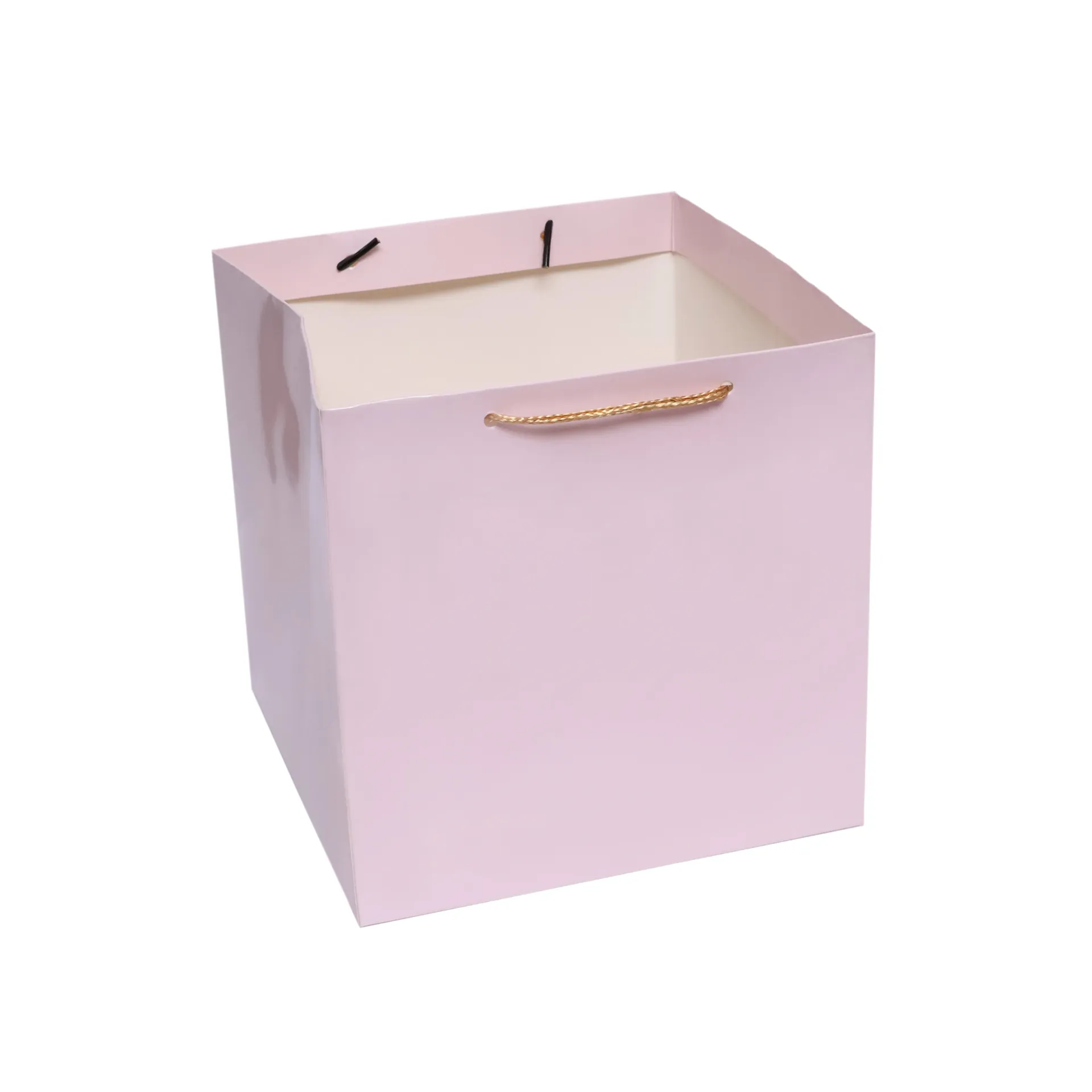 [H0421PINK00] H04 21 (8"x8"x8") Pink Plain Gift Bag | Perfect for Medium Items, Books, Accessories, Cosmetic Sets, Small Planters and Thoughtful Gifts