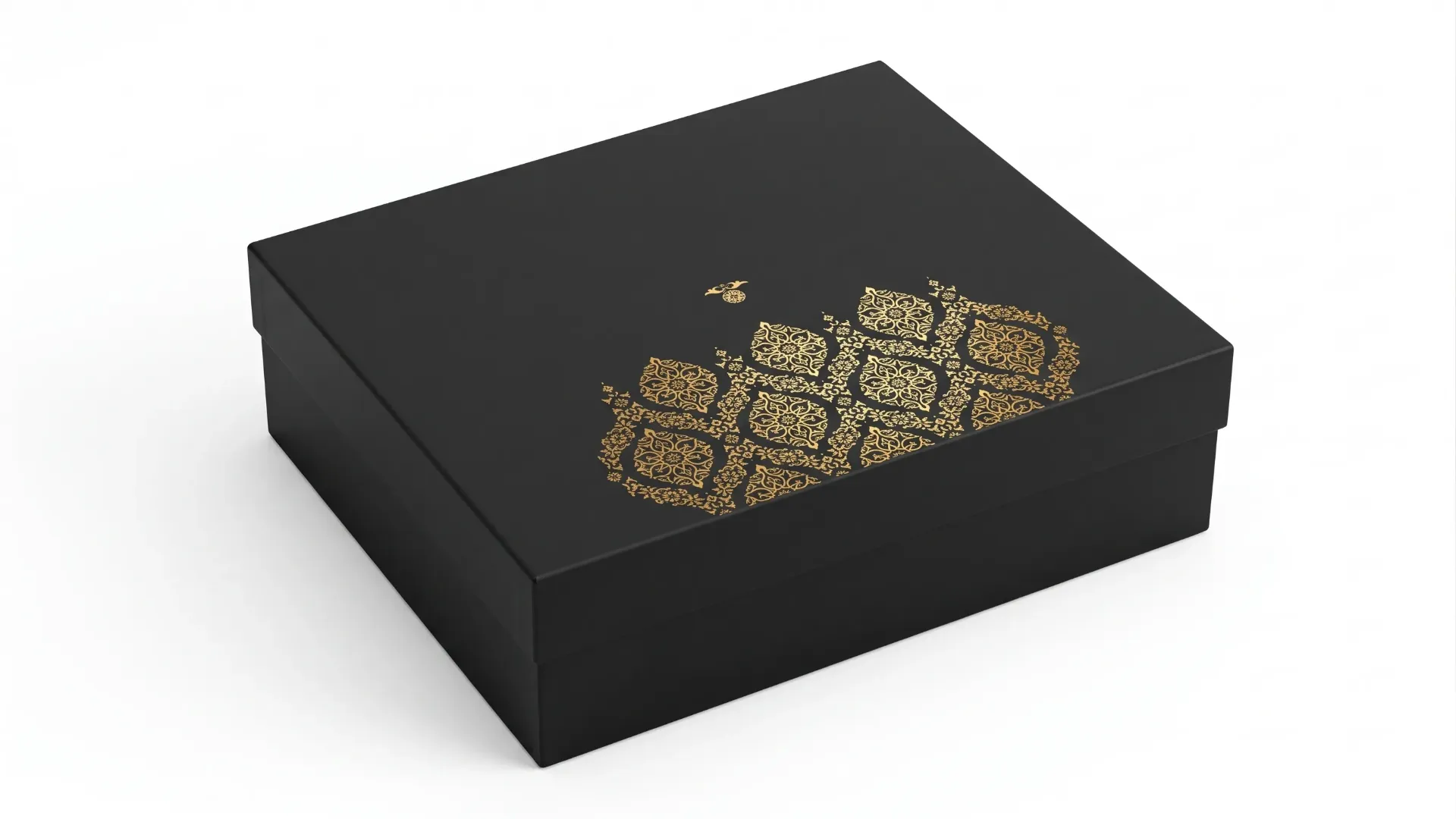 B35SF (11"x14"x4")  BLACK Gift Box with Golden Foil | Birthday Gift Box | Celebration Gift Box | Wedding Gift Box | Eid Gift Box | Convocation Gift Box