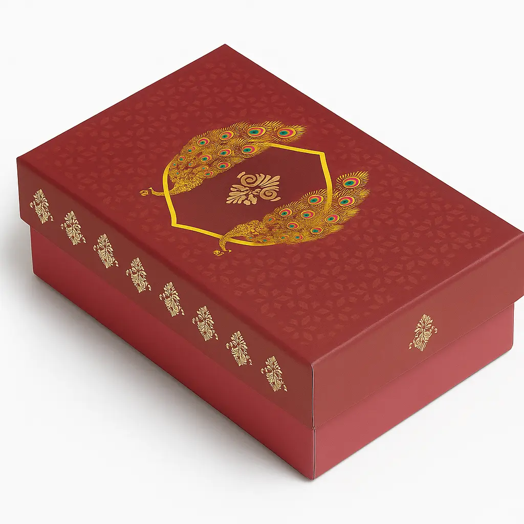 B07 (4"x6"x2") Peacock Design Gift Box | Sweet Gift Box for 1/4kg