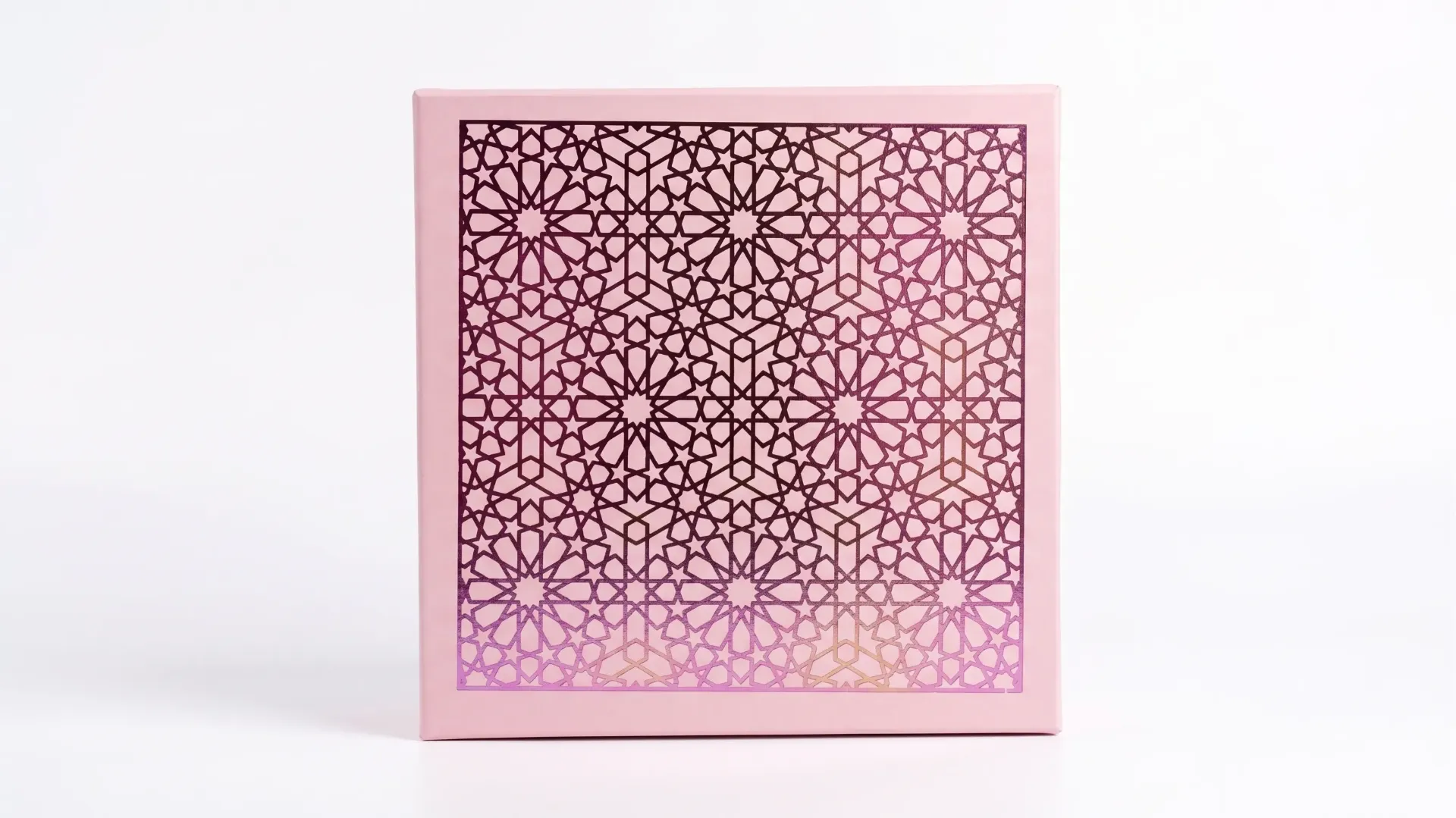 [B46S07FPINK] B46S 07 (10"x10"x4" Inches) Pink Gift Box with Pink Foil| Wedding Gift Box | Birthday Gift Box | Eidi Box