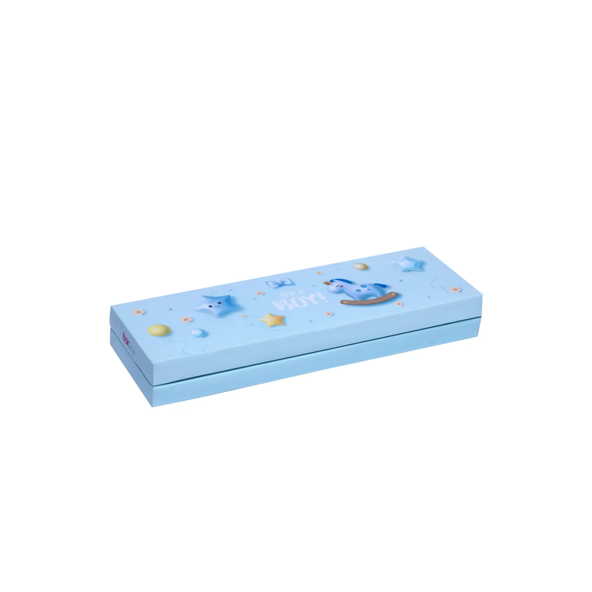 B50 08 (4"x13"x1.5") Newborn Baby Boy Blue Gift Box | Sweet Gift Box for 1/2kg