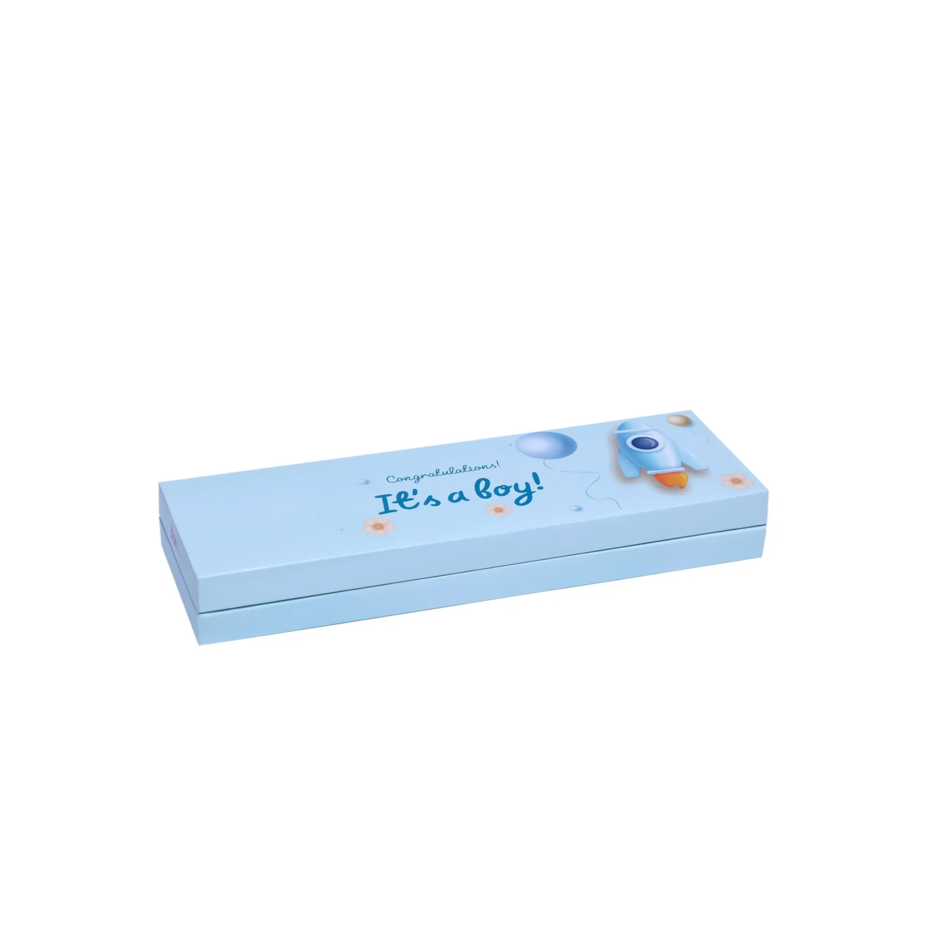 B50 11 (4"x13"x1.5") Newborn Baby Boy Blue Gift Box | Sweet Gift Box for 1/2kg