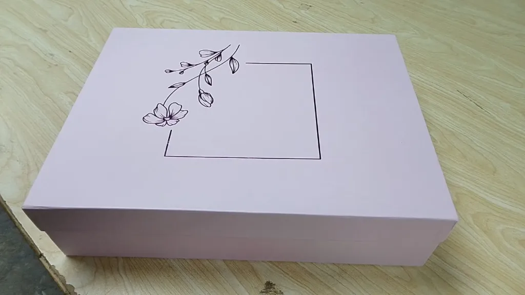 B36SF PINK (12"x16"x4") Gift Box WITH FOIL | Birthday Gift Box | Eid Gift Box | Wedding Gift Box