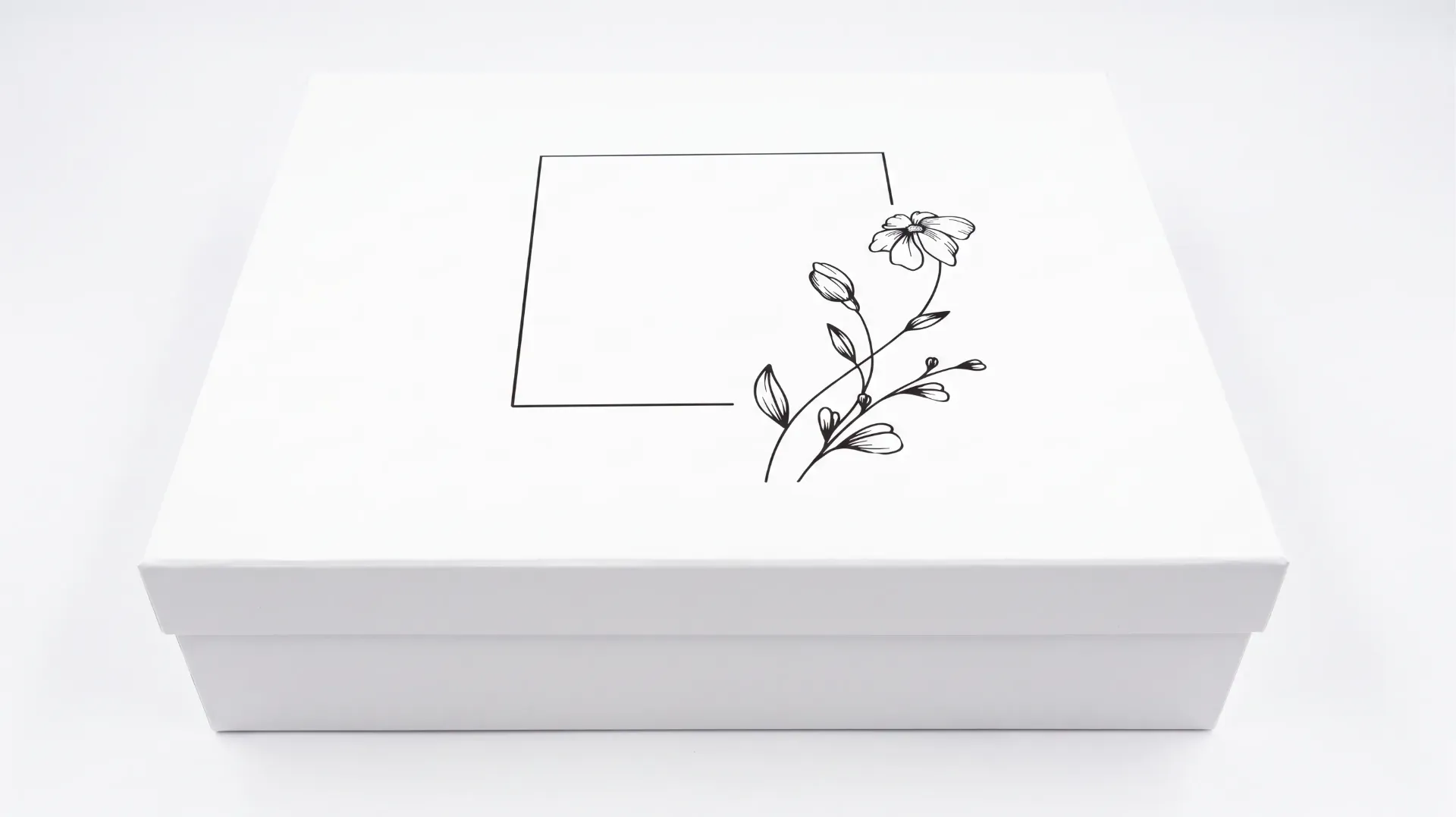 B36SF WHITE (12"x16"x4") Gift Box WITH FOIL | Birthday Gift Box | Eid Gift Box | Wedding Gift Box