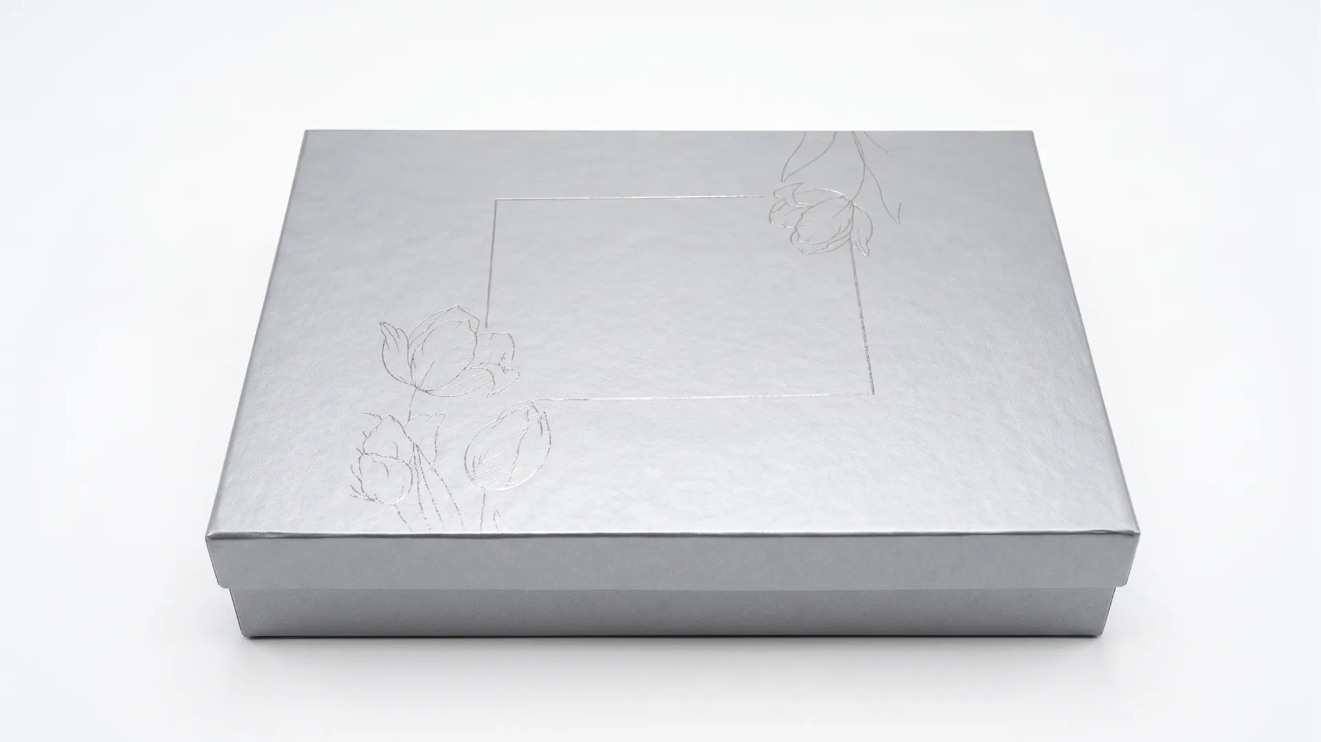 [B53SFSILVER] B53SF Silver (11"x14"x4") Silver Gift Box with Foil | Birthday Gift Box | Celebration Gift Box | Wedding Gift Box | Eid Gift Box | Convocation Gift Box