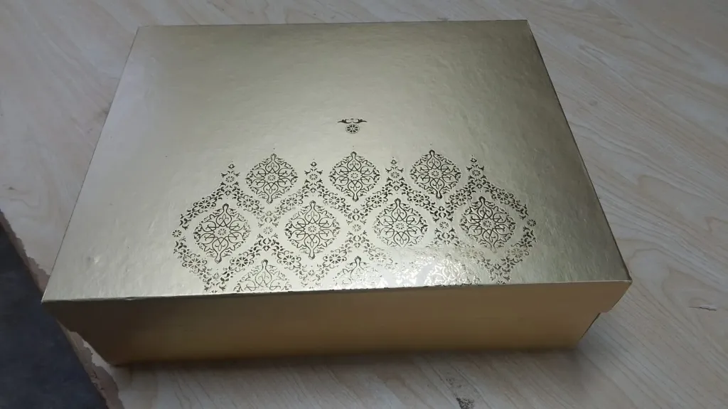 B35SFGOLDEN (11"x14"x4") GOLDEN Gift Box WITH FOIL| Birthday Gift Box | Celebration Gift Box | Wedding Gift Box | Eid Gift Box |  Gift Box For Her | Baby Girl Gift Box