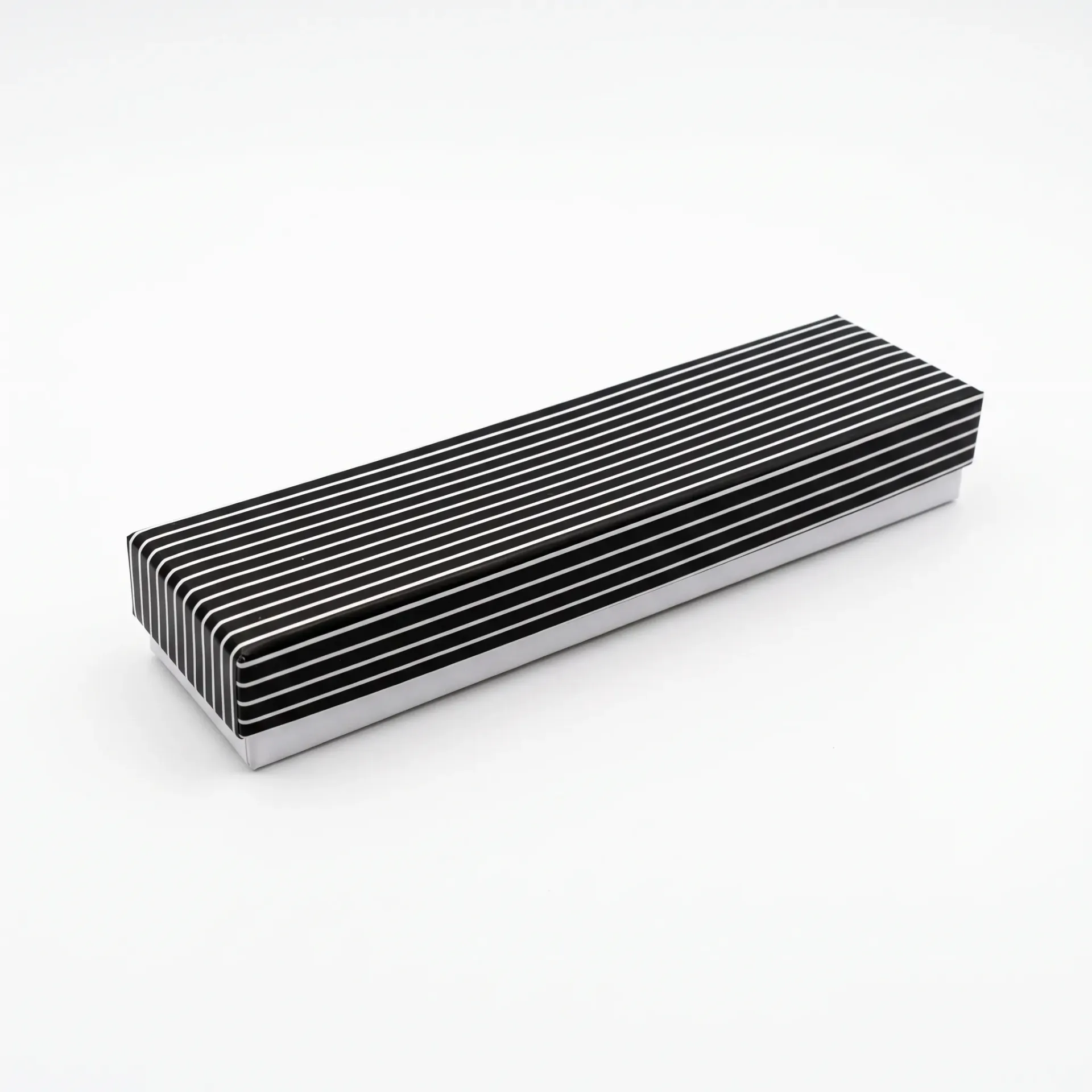 B06 07 (2"x8"x1") Black & White Gift Box | Birthday Gift Box | Wedding Gift Box | Tie Box | Jewelry Box | Eid Gift Box