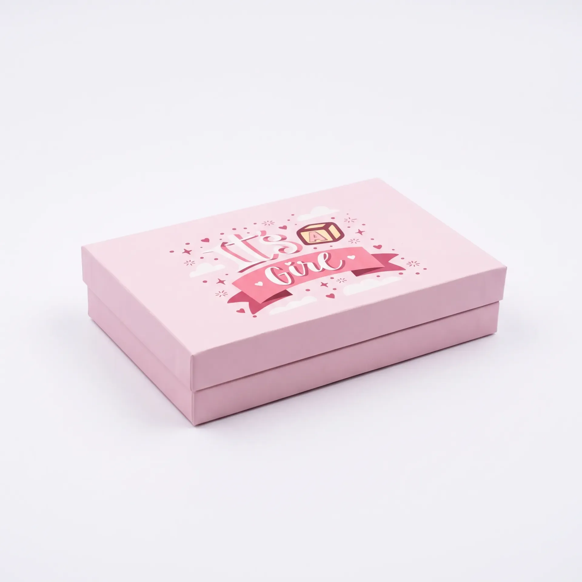 B51 07 (7.3"x7.3"x5.3") Pink Gift Box | Sweet Gift Box for 1/4kg