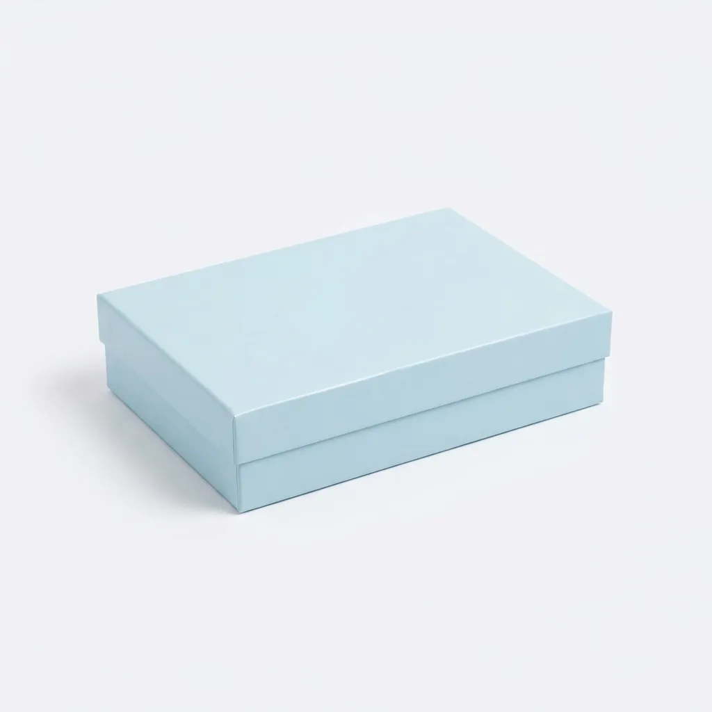 B51 12 (7.3"x7.3"x5.3") Plain Blue Gift Box | Sweet Gift Box for 1/4kg