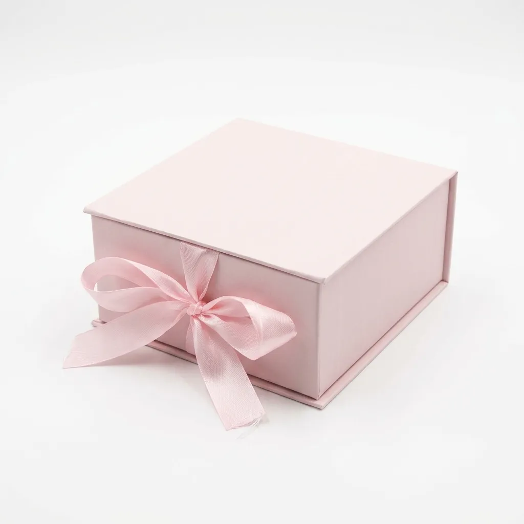 [B20Pink0000] B20 PINK | Luxury Mini Pink Gift Box with Satin Ribbon Bow | Best for Jewelry, Bridesmaid Proposals & Special Favors