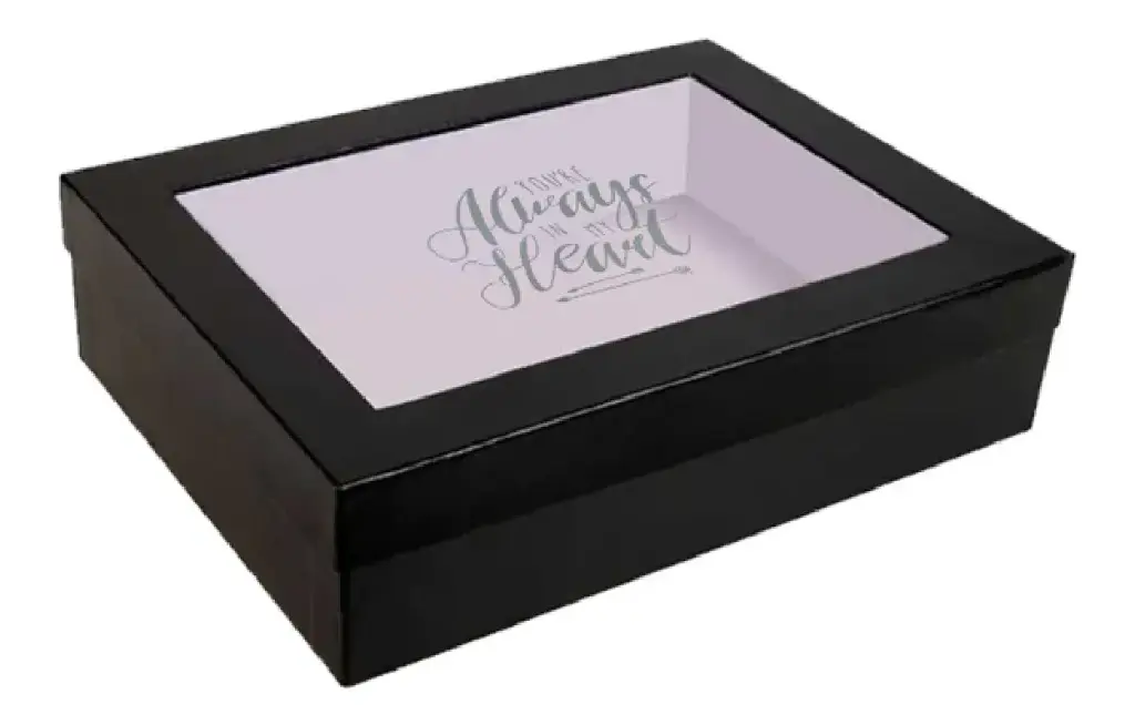 B36 11 (12"x16"x4" Inches) Black Window Display Gift Box | Birthday Gift Box | Anniversary Gift Box | Mother's Day Gift Box