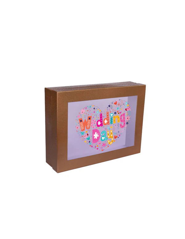 B36 14 (12"x16"x4") Brown Window Display Gift Box | Wedding Gift Box  