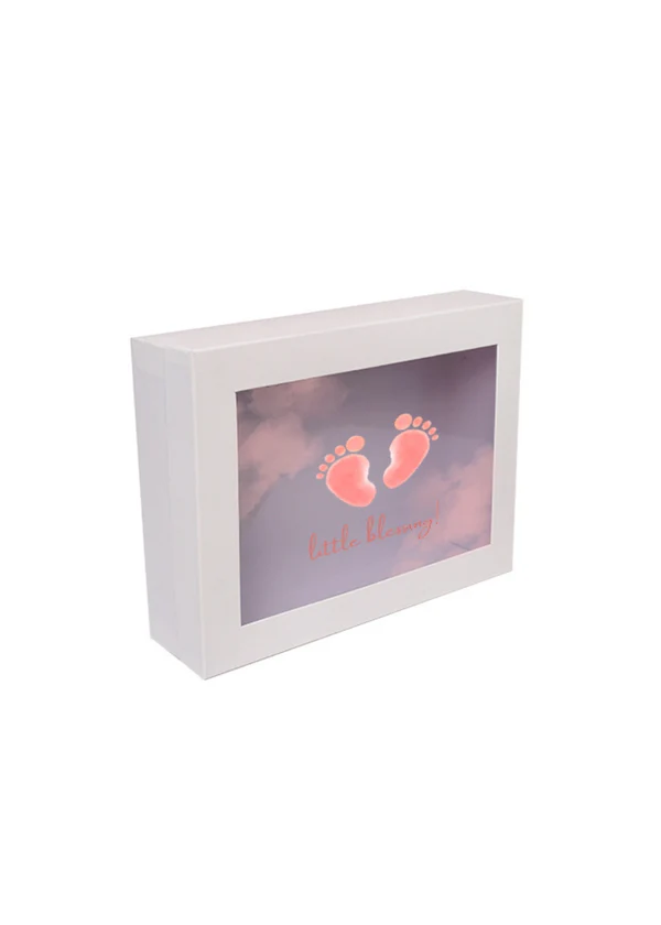 B36 18 (12"x16"x4") White Window Display Gift Box | Baby Shower Gift Box | Gender Reveal Gift Box 