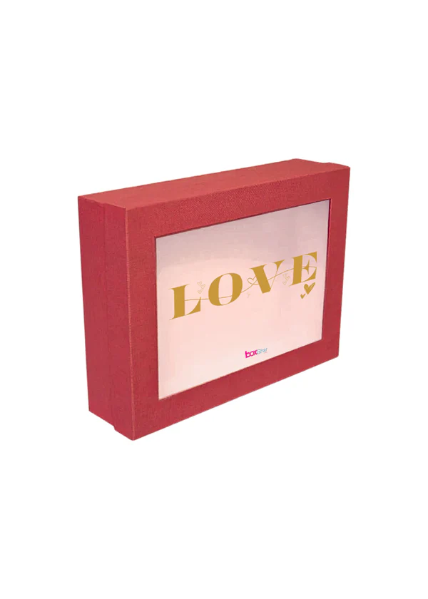 B36 32 (12"x16"x4" Inches) Red Window Display Gift Box | Valentine's Day Gift Box | Anniversary Gift Box | Proposal Gift Box