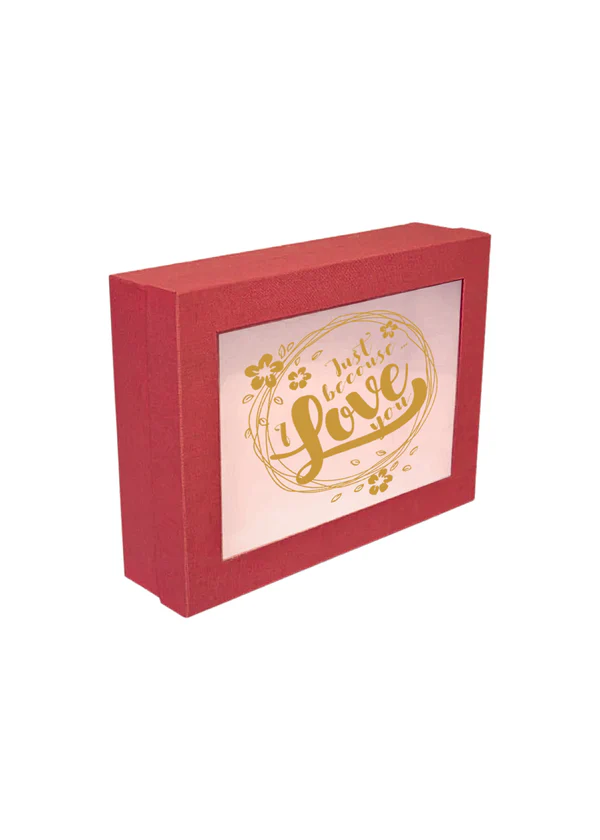 B36 34 (12"x16"x4" Inches) Red Window Display Gift Box | Valentine's Day Gift Box | Anniversary Gift Box | Proposal Gift Box