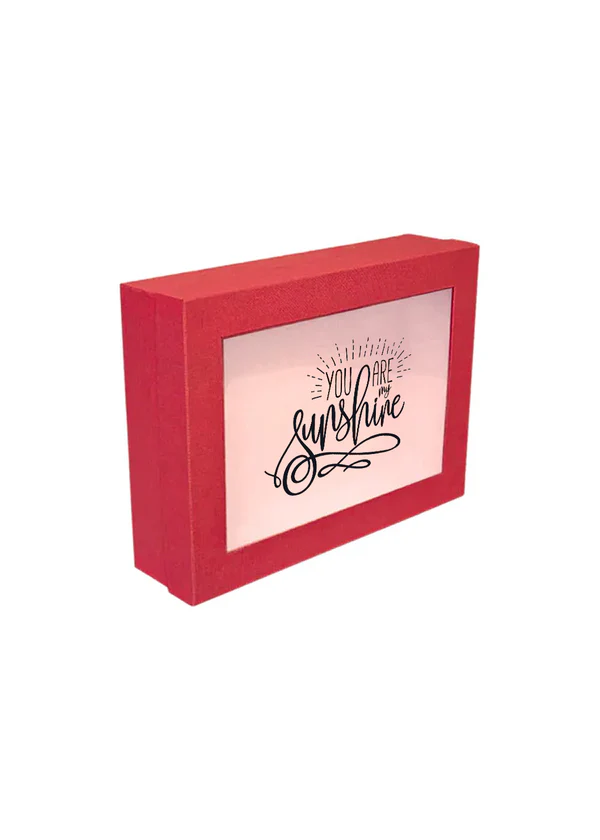B36 40 (12"x16"x4" Inches) Red Window Display Gift Box | Valentine's Day Gift Box | Anniversary Gift Box | Mother's Day Gift Box