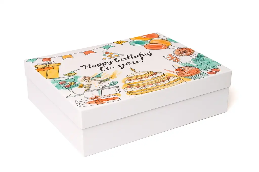 B35 19 (11"x14"x4") White Gift Box | Apparel Gift Box | Gift Sets | Birthday Gift Box | Fun Gift Box | Surprise Gift Box