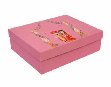B35 22 (11"x14"x4") Pink Gift Box | Pakistani Indian Desi Wedding Gift Box | Nikkah Gift Box | Bridal Gift Box | Anniversary Gift Box | Couple's Gift Box 