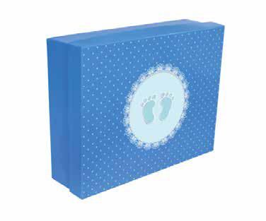 B35 31 (11"x14"x4") Blue Gift Box | Baby Shower Gift Box | Newborn Gift Box |  Gender Reveal (Boy)  Gift Box | Baby Boy Gift Box