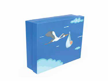 B35 32 (11"x14"x4") Blue Gift Box | Baby Shower Gift Box | Newborn Gift Box |  Gender Reveal (Boy)  Gift Box | Baby Boy Gift Box