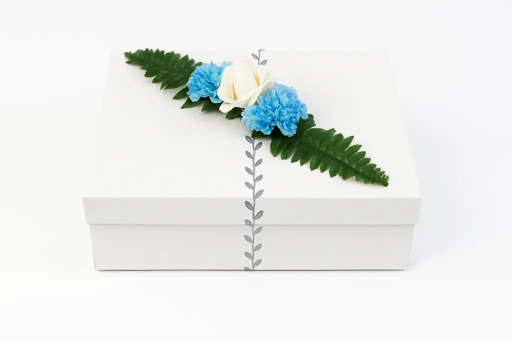 B35 75 (11"x14"x4") White Gift Box | Birthday Gift Box | Celebration Gift Box | Wedding Gift Box | Eid Gift Box | Convocation Gift Box