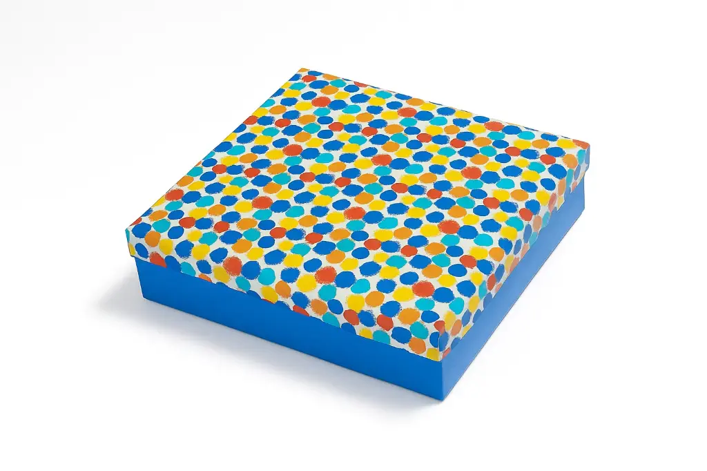 [B2302000000] B23 02 (12"x12."x2.5") Blue Gift Box | Birthday Gift Box | Celebration Gift Box | Kids' Gifts | Apparel Gift Box | Festive Gift Box