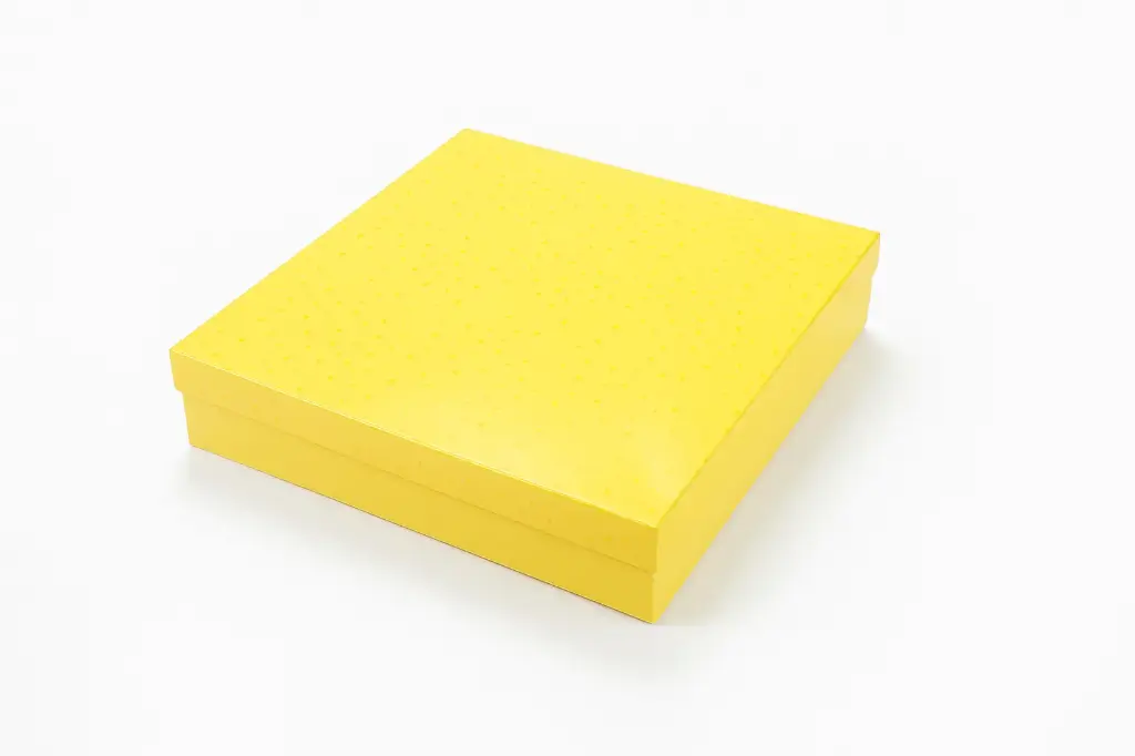 B23 04 (12"x12."x2.5") Yellow Printed Gift Box | Apparel Gift Box | Birthday Gift box | Kids' Gift Box | Wedding Gift Box