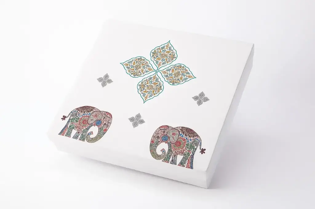 B23 13 (12"x12."x2.5") White Gift Box | Eid Traditional Gift Box | Diwali Gift Boxes | Weddings Gifts Packaging | Festive Occasions Gift Box