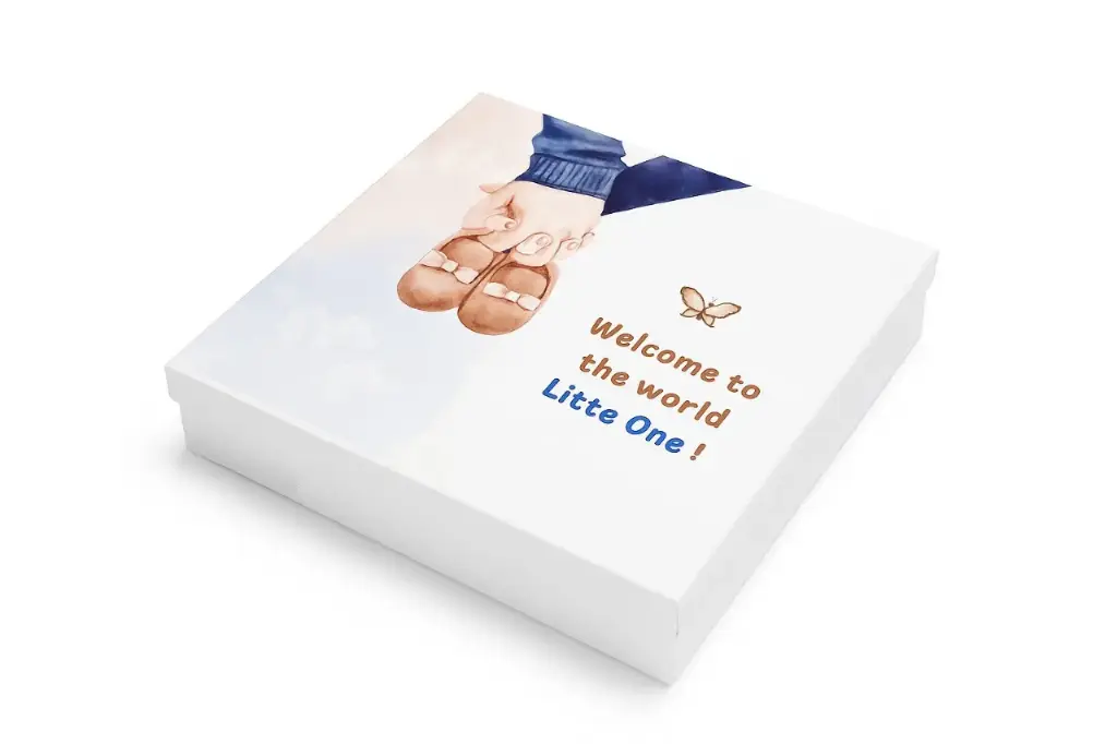B23 18 (12"x12."x2.5") Baby Gift Box | Premium Presentation Box | Keepsake Box | Newborn Babies Gifts | Baby Shower Gift Box | Baby Gifting 