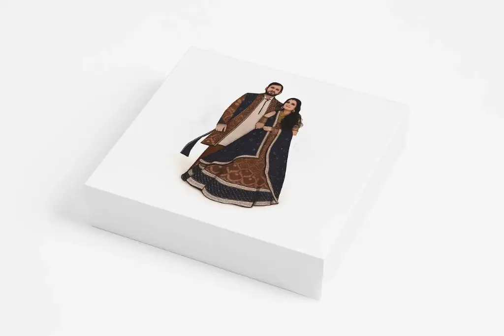 [B2320000000] B23 20 (12"x12."x2.5") White Gift Box | Unique Wedding Stage Design Gift Box | Engagement Gift Box | Nikkah Gift Box | Couple Gift Box 