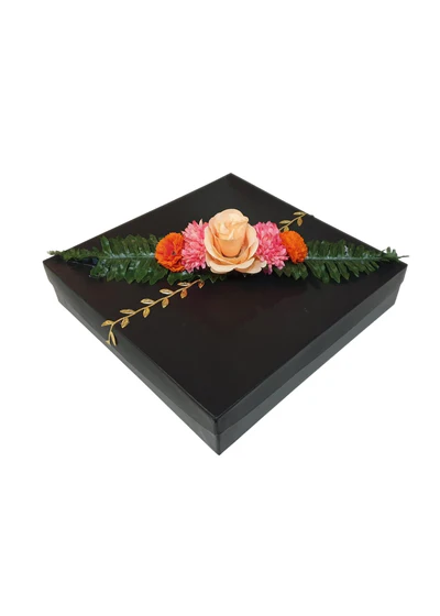 B23 21 (12"x12."x2.5") Black Gift Box  | Special Event Gifts | Wedding Gift Box | Corporate Gift Box | Gift Box for Him 