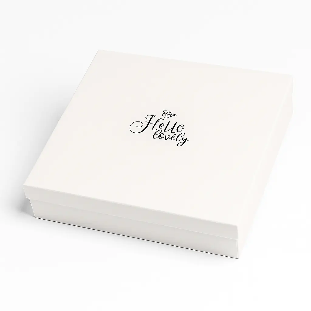 B23 34 (12"x12."x2.5") White Gift Box | Delicate Presentation Box | Baby Showers Gift Box | Thoughtful Gift Box | Gift Box For Her | Wedding Gift Box