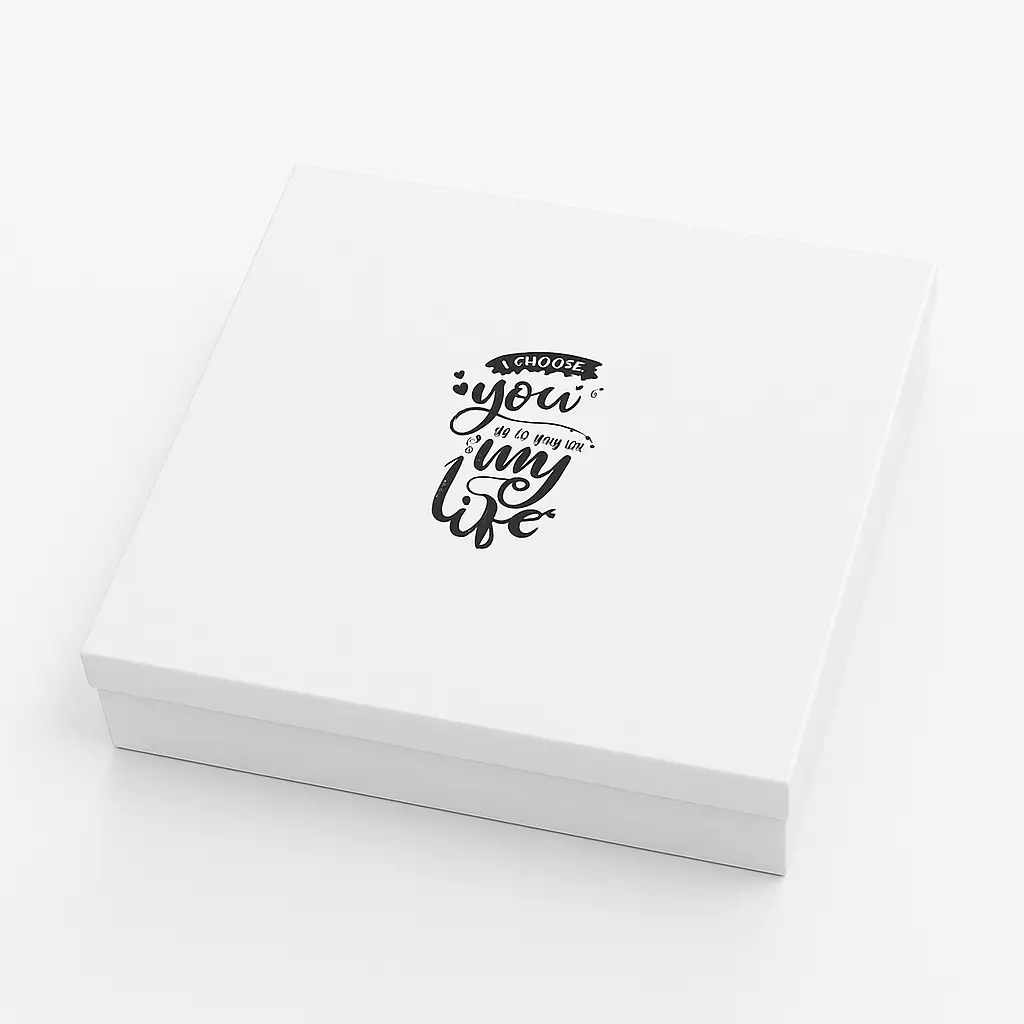 B23 35 (12"x12."x2.5") White Gift Box | Anniversary Gift Box | Valentine's Day Gift Box | Gift For Him | Gift For Her