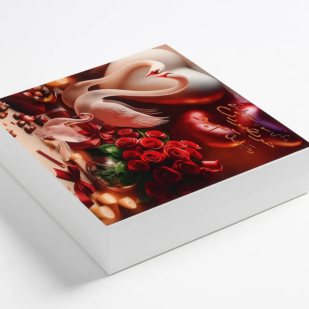 B23 36 (12"x12."x2.5") White Gift Box | Romantic Gift Box | Valentine's Day Gift Box | Anniversary Gift Box | Wedding Gift Box | Couples Gift Box