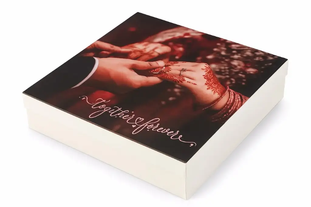 [B2339000000] B23 39 (12"x12."x2.5") White Gift Box | Wedding Gift Box | Engagment Gift Box | Nikah Gift Box | Bridal Gift Box | Anniversary Gift Box | Couple's Gift Box 