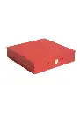 B23 44 (12"x12."x2.5") Plain Red Wooden Gift Box | Hamper Gift Box | Luxury Packaging Solution | Valentines Gift Box | Wedding Gift Box