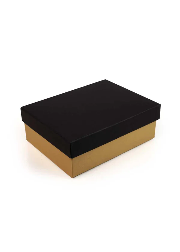 B08 02 (6"x8"x2.5") Black & Gold Gift Box | Birthday Gift Box | Wedding Gift Box | Corporate Gift Box | Eid Gift Box