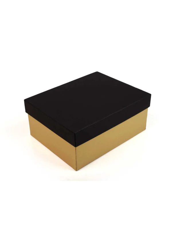 B09 02 (6.5"x8.5"x3.5") Black & Gold Gift Box | Birthday Gift Box | Wedding Gift Box | Corporate Gift Box | Eid Gift Box