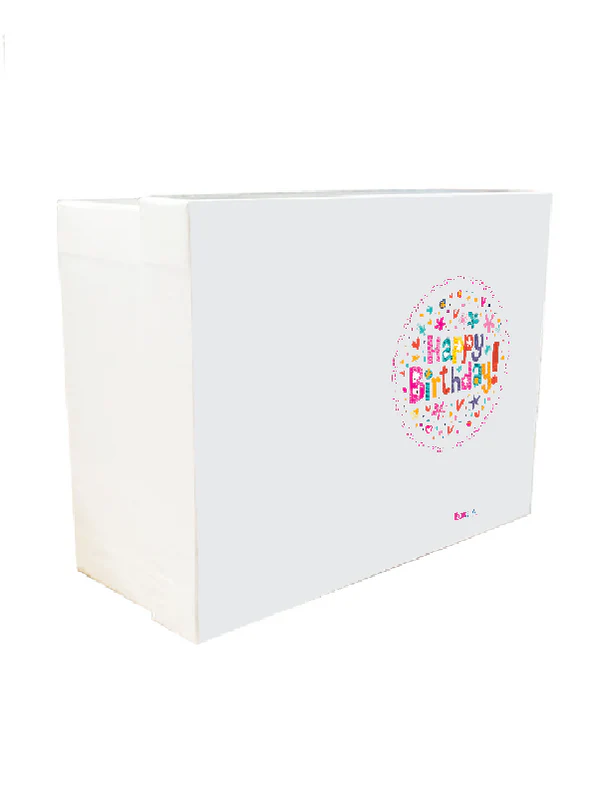 B10 27 (7.5"x9.5"x4") White Gift Box | Birthday Gift Box | Surprise Gift Box 